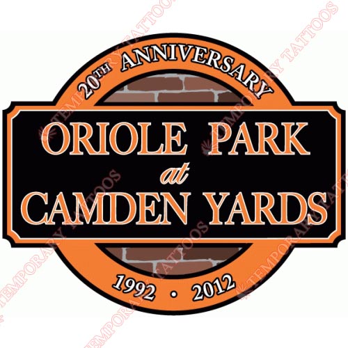 Baltimore Orioles Customize Temporary Tattoos Stickers NO.1438